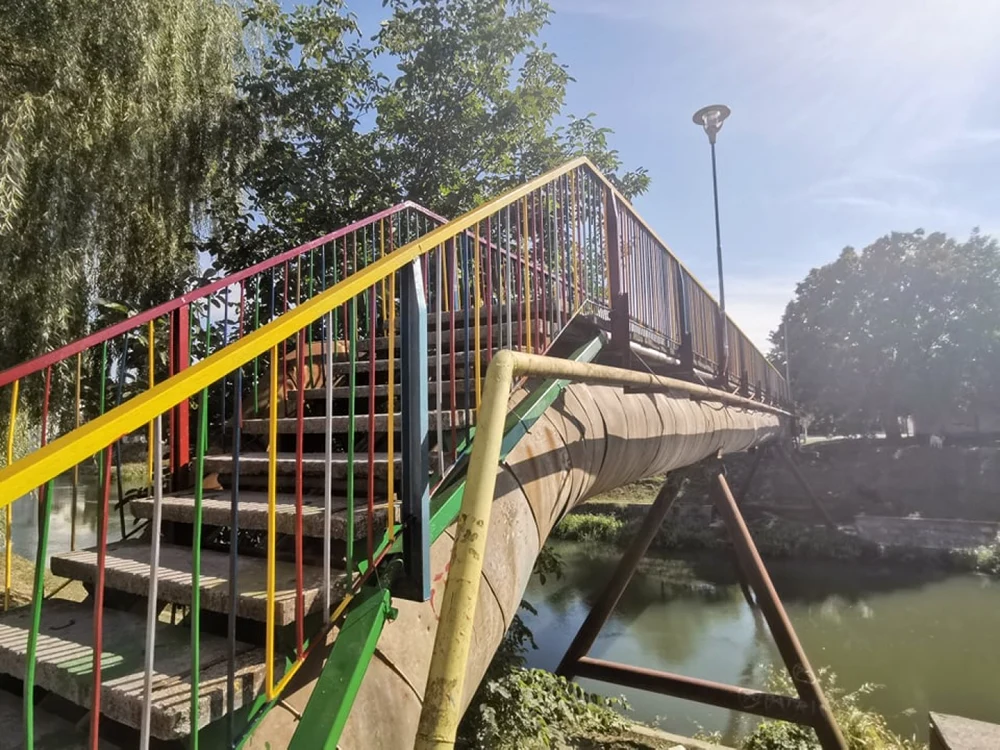 Vechea magistrală de apă care trecea peste Bega FOTO Ștefan Both