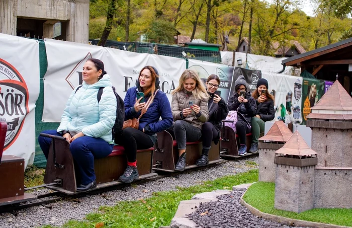 Plimbarea cu Mini Mocănița îi încântă și pe adulți / foto: Tiberiu Irimia
