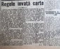 ziua regalitatii Adevarul din 2 noiembrie 1927 sugereaza ca ar fi bine noul Rege al Romaniei sa inceapa deslusirea buchiilor cartii incepand cu Constitutia