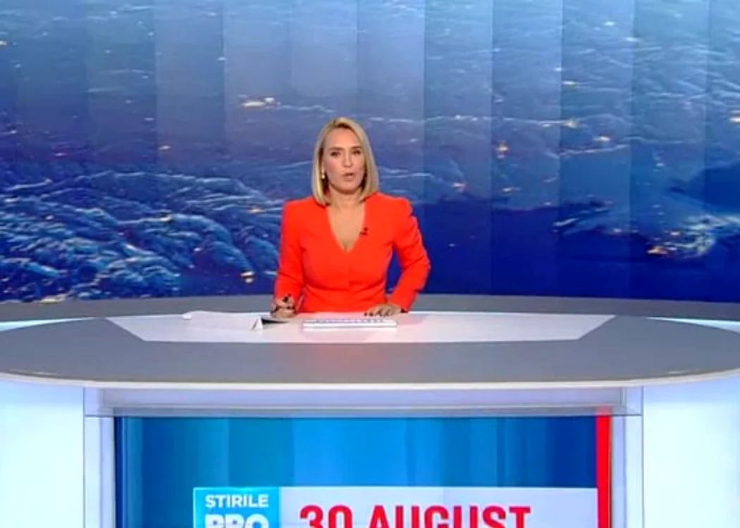 
    Andreea Esca este mândră de noua tehnologie din studioul Pro Tvfoto: captură Pro Tv  