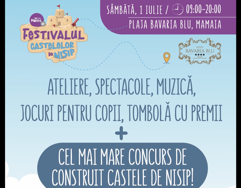 Eveniment dedicat familiilor, în premieră pe plaja din Mamaia: Festivalul Castelelor de Nisip 