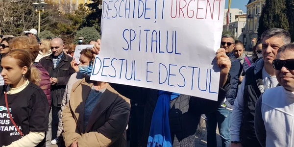 protest spital infectioase constanta foto calin gavrilas