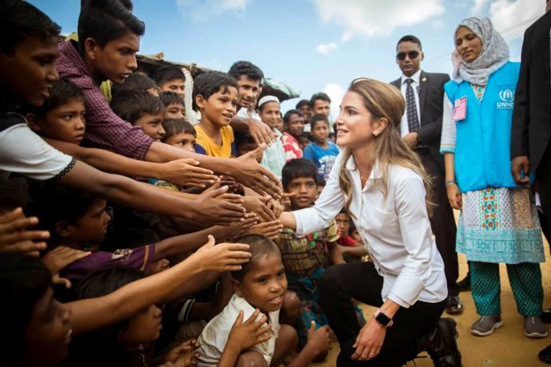 Queen Rania of Jordan Visits Rohingya Refugees Camp   Bangladesh jpeg