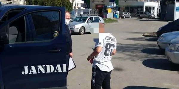 bistritean amendat cu 2000 de lei foto jandarmeria