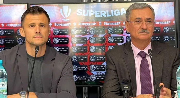 Andrei Nicolescu și Eugen Voicu, luați în vizor de suporterii lui Dinamo. Foto GSP