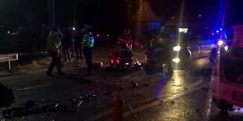 Accident tragic pe DN73