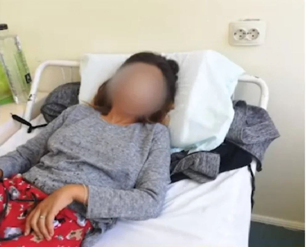 Tânără din Drăgăşani bătută de fostul iubit Foto captură video TV VL 1