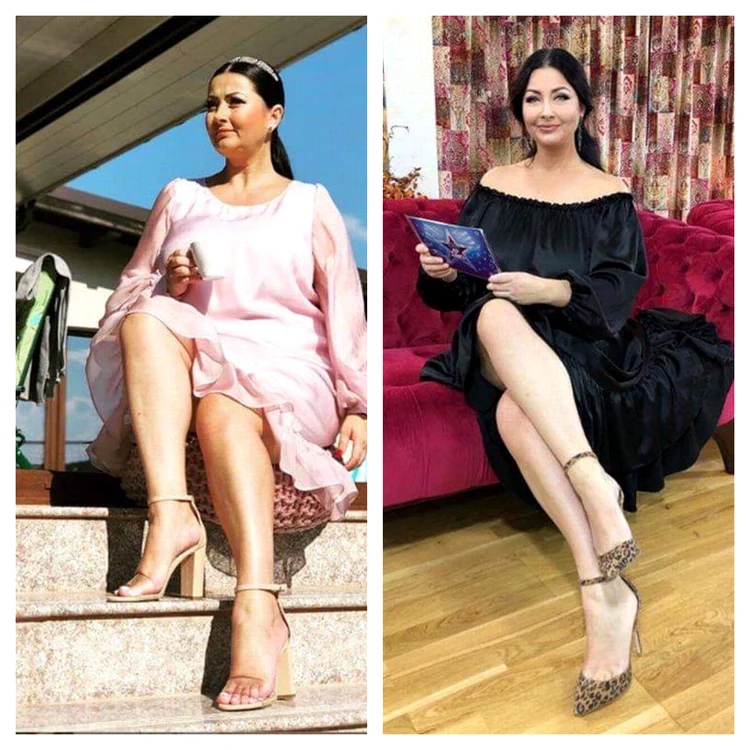 Gabriela Cristea, înainte şi după dietă 