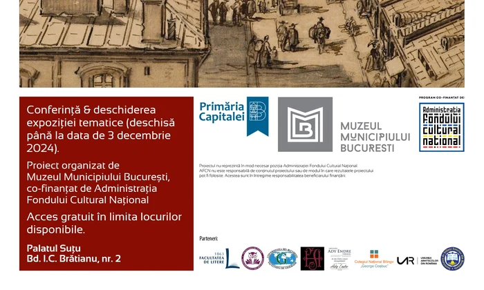 Afis Conferință & expoziție  Călătorie în orașul pictat – vechea stradă a Colței jpg
