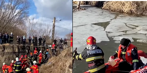salvatori pet apa ISU Suceava pompieri misiune de salvare 