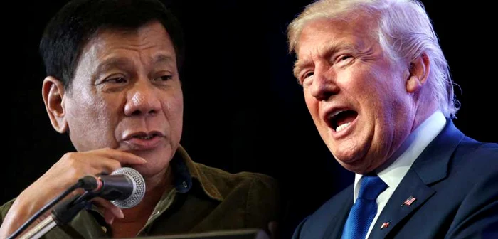 Colaj Rodrigo Duterte (stânga) şi Donald Trump (dreapta) FOTO philstar.com