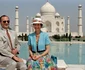 Regele Carl Gustaf al Suediei și Regina Silvia la Taj Mahal. FOTO: Casa Regală a Suediei