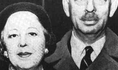 Carol si Elena Lupescu, in 1952, cu un an inainte de moartea fostului rege jpeg