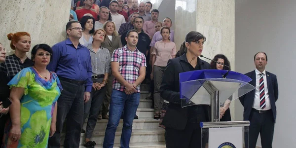 Laura Codruţa Koveşi demitere declaraţie de presă FOTO Inquam Photos  Octav Ganea