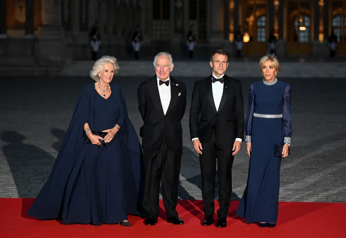 Regele Charles, regina Camilla, Emmanuel Macron și Brigitte Macron