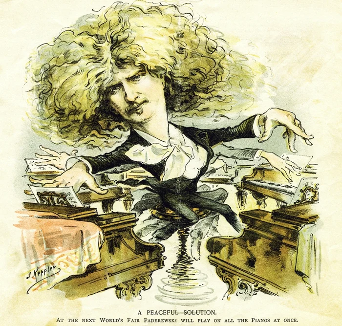 Paderewski caricatura jpg jpeg