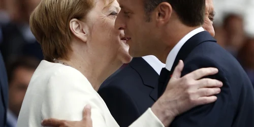 Ziua Naţională a Franţei Angela Merkel si Emmanuel Macron FOTO EPA EFE Ludovic Marin