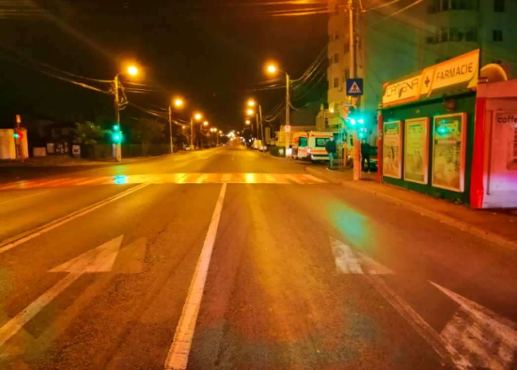 Accident rutier trecere pietoni zebră marcaj pietonal ambulanţă Sursa IPJ Constanţa