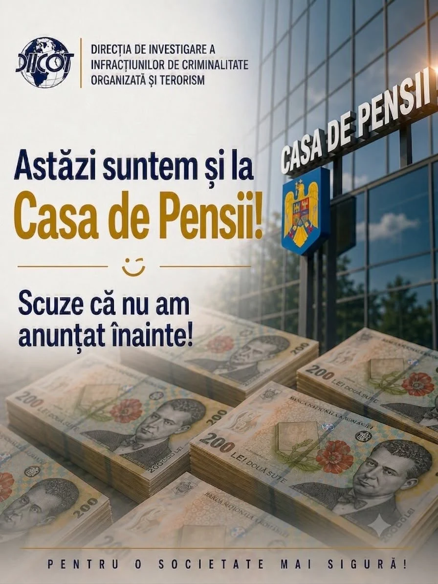 DIICOT, mesaj cu tentă ironică la adresa lui Dragoș Pîslaru: „Scuze că nu am anunțat înainte!” Postarea, taxată de internauți