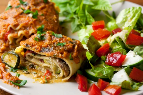 9519396   vegan lasagna rolls with a healthy side salad jpeg