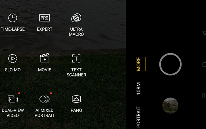 Realme 8 Pro meniu camera
