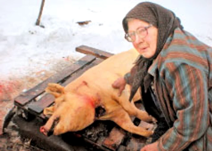 Din carnea purcelului tăiat de Crăciun, străbunica Elena face cel mai gustos muşchi afumat