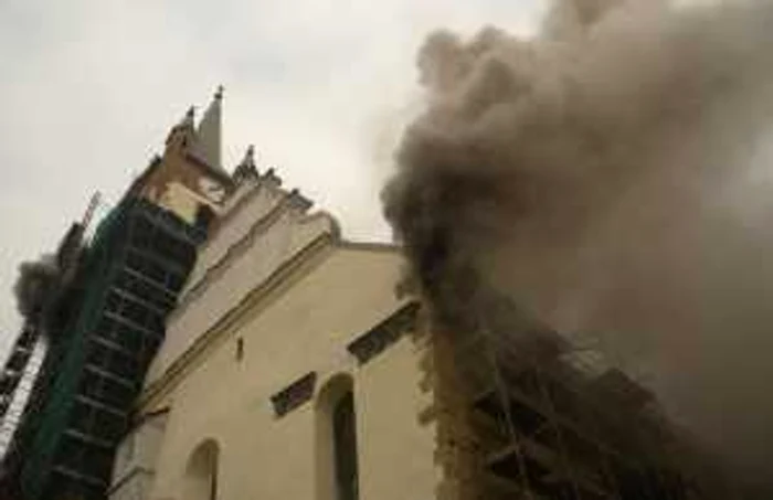 Simulare de incendiu la Biserica Evanghelică