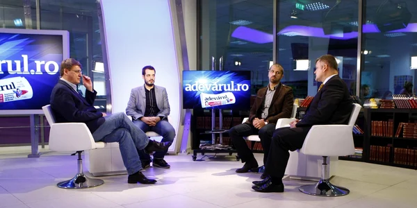 Dezbatere Historia la Adevarul Live cu istoricii Florin Şperlea şi Manuel Stănescu FOTO David Muntean 