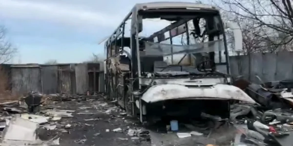 autocar dezmembrat Sinteşti foto Facebook/Garda de Mediu
