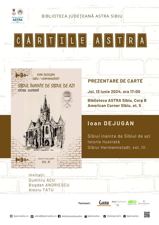 Al treilea volum al seriei „Sibiu/ Hermannstadt”, inititulat „Sibiul înainte de Sibiul de azi. Istorie ilustrată”