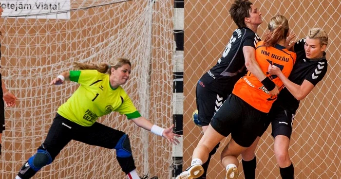 Daniela ştie ca nimeni alta cum să se poziţioneze pentru a nu primi gol FOTO Daniela Goldic