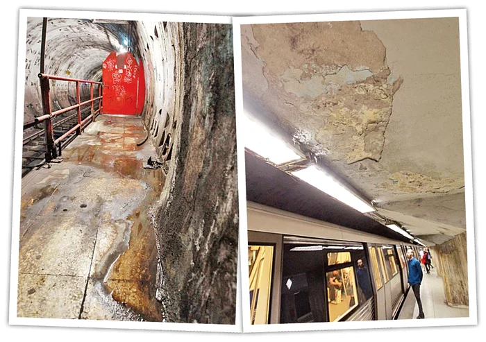 Dristor 1. Apa este cuvântul de ordine aici. O vedem pe jos, dar și pe pereții mucegăiți