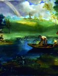 Édouard Manet, Pescuitul, 1861-1863, ulei pe pânză, 76,8 x 123,2 cm, The Metropolitan Museum of Art, New York