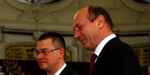 Mihai-Răzvan Ungureanu Traian Băsescu FOTO Reuters