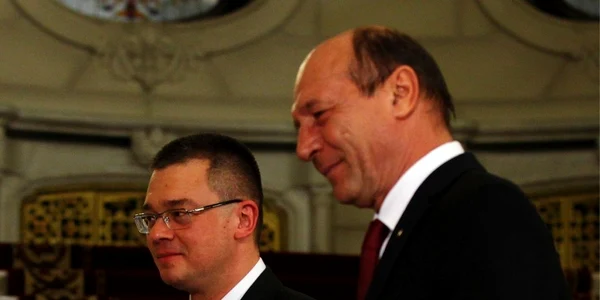 Mihai-Răzvan Ungureanu Traian Băsescu FOTO Reuters