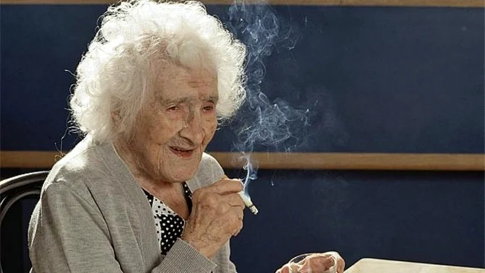 Franţuzoaica Jeanne Calment deţine recordul longevităţii                            FOTO: staying-ageless.com