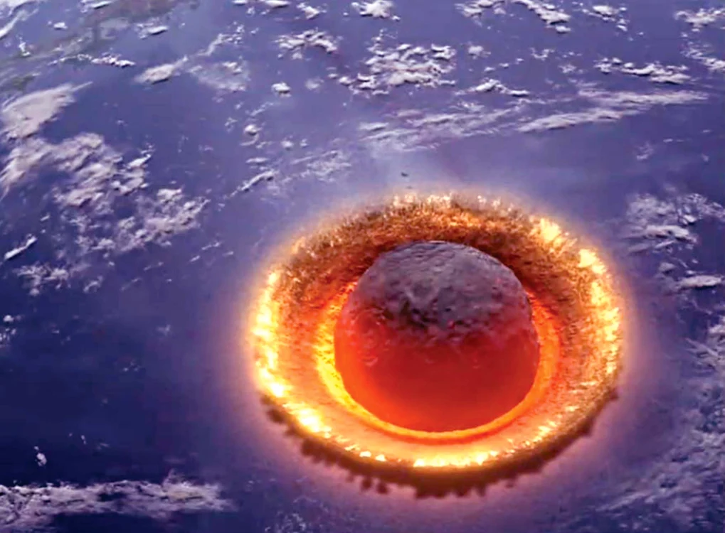 
    Cel mai plauzibil  scenariu este ca  Terra să fie lovită  de un asteroid  
