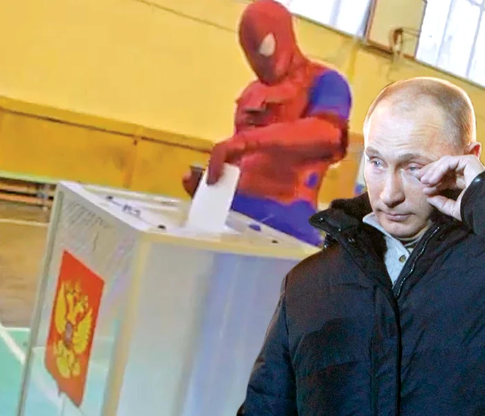Vladimir Putin a spus că lăcrimează de la vântul rece