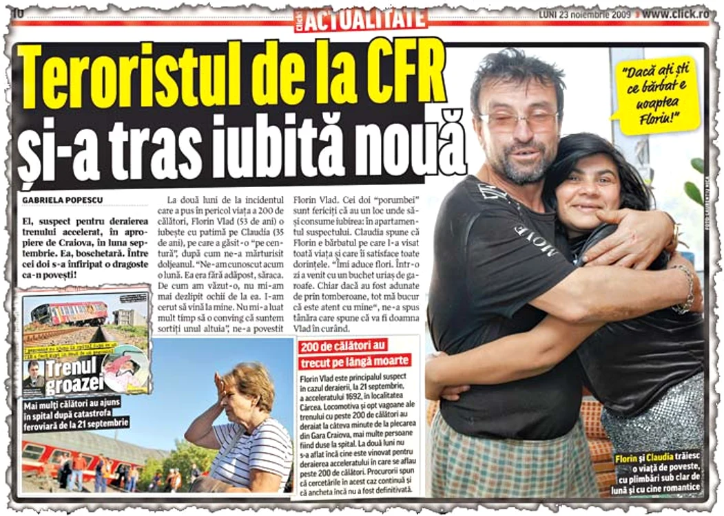 Click! a relatat  pe larg povestea lui Florin Vlad