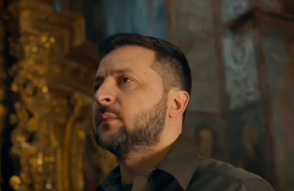 Volodimir Zelenski mesaj de Paste din catedrala din Kiev (0) jpg
