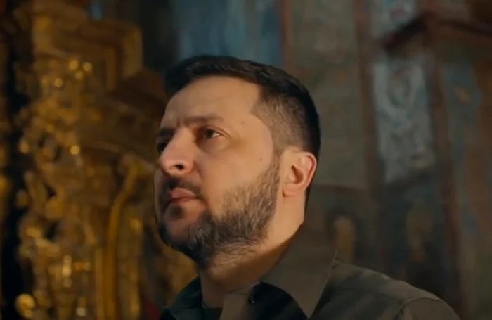 Volodimir Zelenski mesaj de Paste din catedrala din Kiev (0) jpg