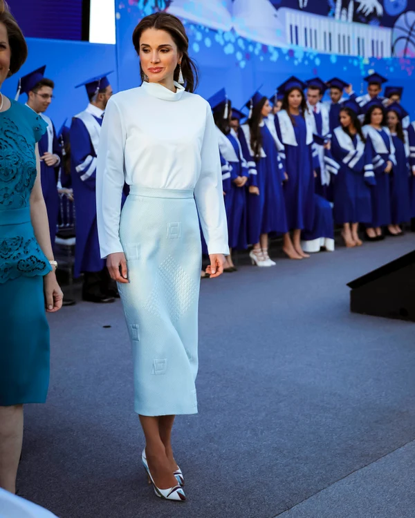 Queen Rania at the IAA class of 2017 graduation ceremony Amman, jpeg