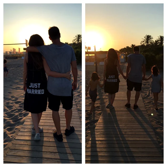 Adelina și Cristi Chivu au sărbătorit pe plajă