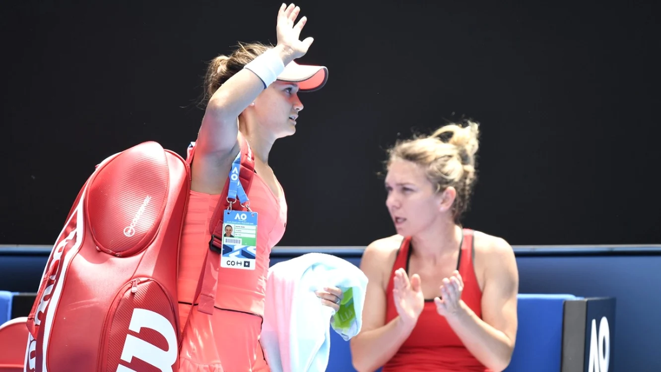 Simona Halep - Lauren Davis FOTO AusOpen.com