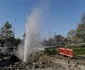 O magistrala a fost gaurita de muncitori pe una dintre rampele podului Grant, in Bucuresti, 10 octombrie 2023  Inquam Photos  Octav Ganea (3) jpg