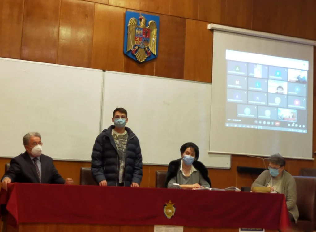 Darius Mardaru, în vizită la Colegiul Mircea cel Bătrân FOTO Facebook CNMBC