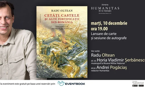 Lansare de carte/ «Cetăți, castele și alte fortificații din România» de Radu Oltean, o monografie amplă, unică în spaţiul istoriografiei româneşti jpeg