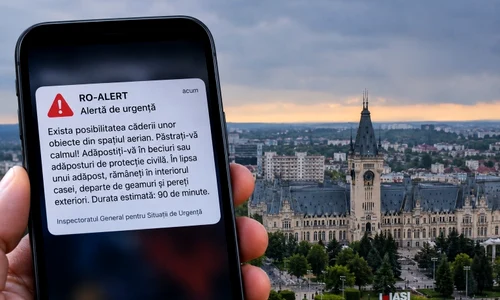 Ro-alert cu drona în Iași 