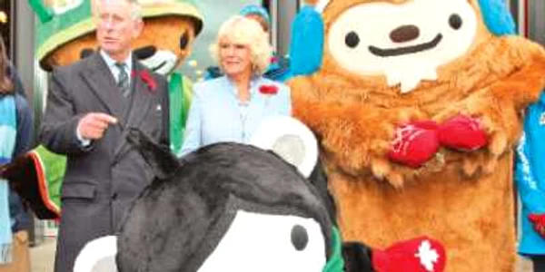 Prinţul, ducesa şi mascotele