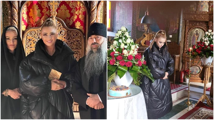 AnaMaria Prodan, cadou superb primit de la preoți! Foto: colaj Instagram